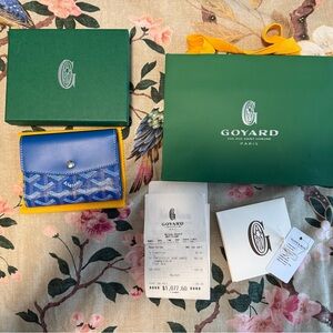 Goyard Saint Gabriel Compact Wallet Sky Blue